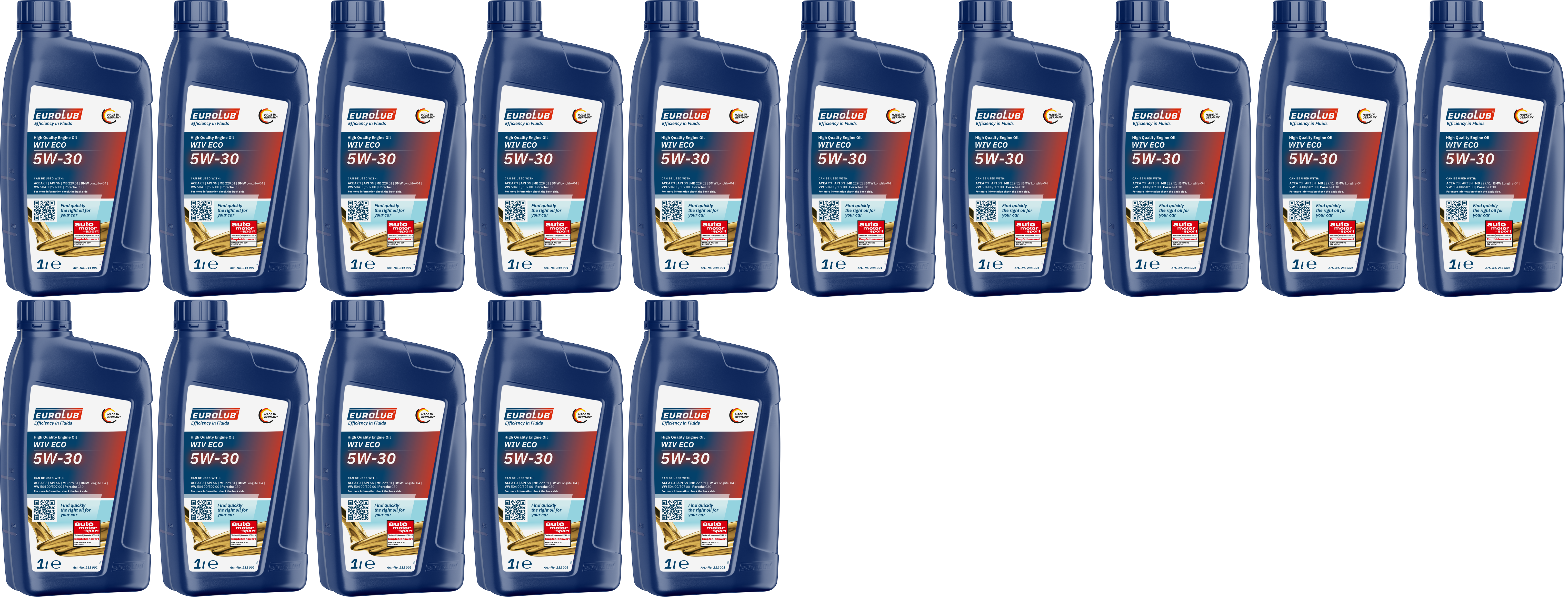 EUROLUB WIV ECO 5W-30 Motoröl 15x 1l = 15 Liter